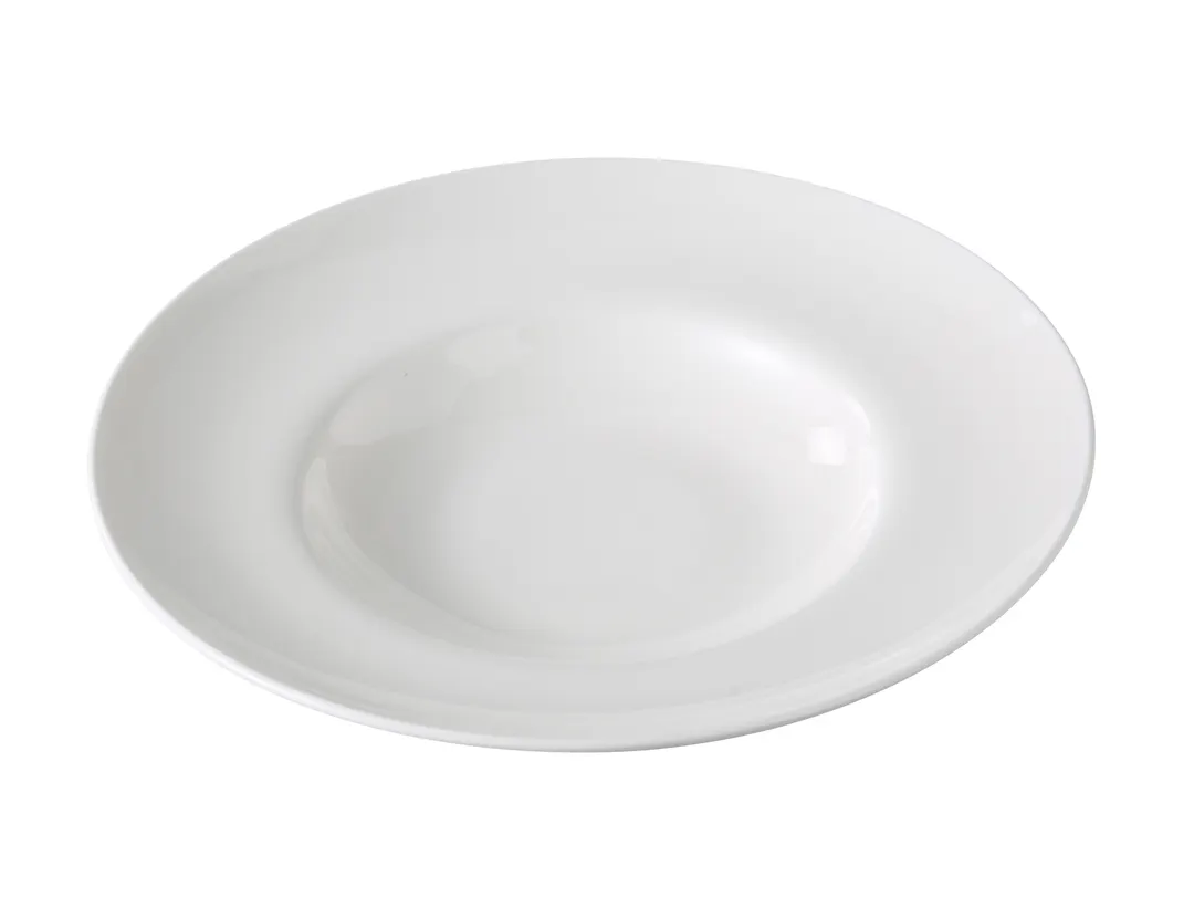 Yanco VS-812 Pasta Bowl, 12" Diameter, 20 oz, White Magnesia China, Glazed, Dishwasher Safe - Dozen