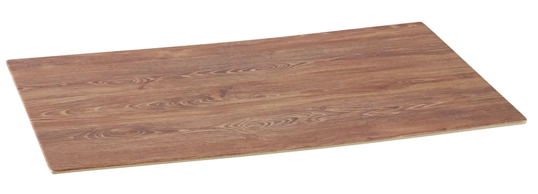 Yanco WD-212 Rectangular Serving Tray 12-1/2" x 7" Melamine Wood Look Browns Safe - Dozen