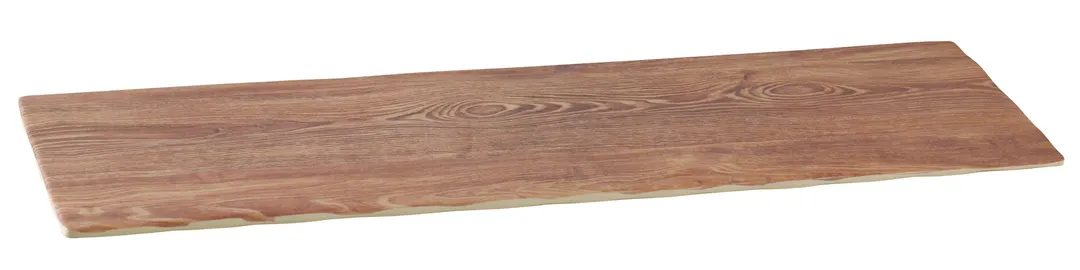 Yanco WD-222 Serving Tray, 21" x 6½" Melamine with Wood‑Look, Brown, Dishwasher Safe