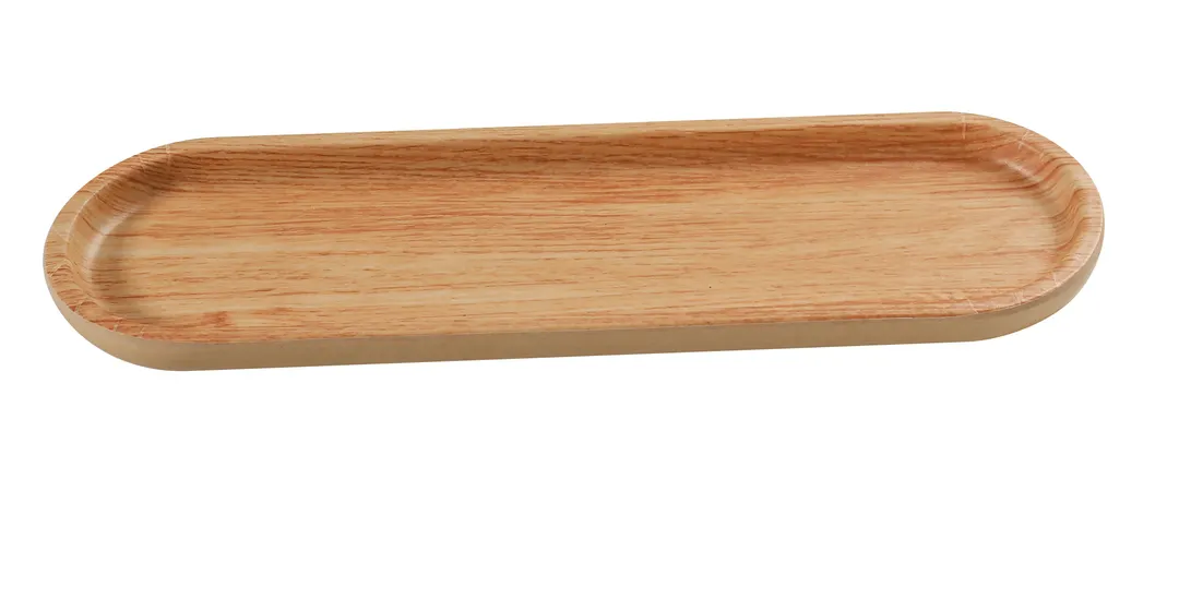 Yanco WD-2612 Sushi Tray, 11.75" W x 0.75" D x 3.5" H Melamine, Golden Oak - Dozen