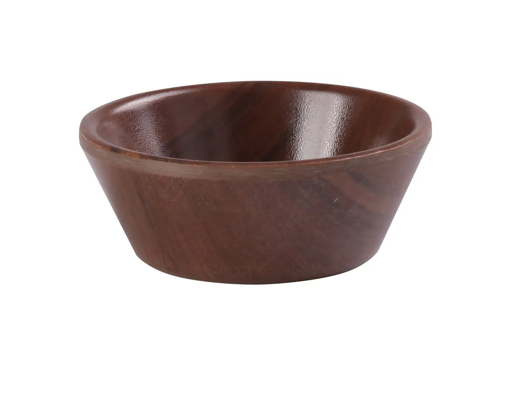 Yanco WL-505 Soup Bowl, 5" Round Melamine, Brown Wood Grain, 10 Oz, Dishwasher Safe - Dozen