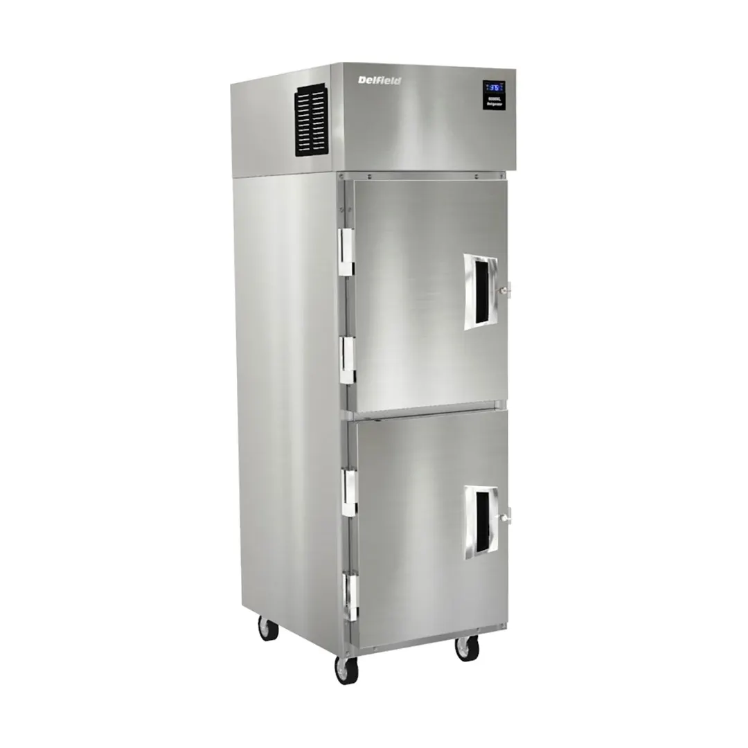 Delfield 6025XL-SH One Section Reach-In Refrigerator w/ 2 Solid Half Doors, Top Mounted, 20 cu. ft.
