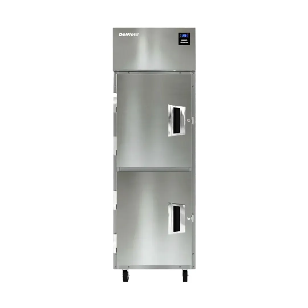Delfield 6025XL-SH One Section Reach-In Refrigerator w/ 2 Solid Half Doors, Top Mounted, 20 cu. ft.