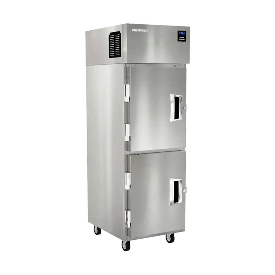 Delfield 6025XL-SH One Section Reach-In Refrigerator w/ 2 Solid Half Doors, Top Mounted, 20 cu. ft.