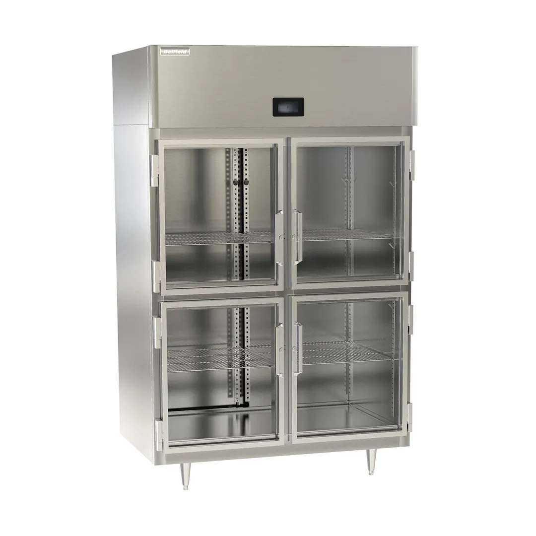 Delfield DSLR2-GH 4 Half Glass Door Reach-In Refrigerator, Top Mounted, 44.57 cu. ft.
