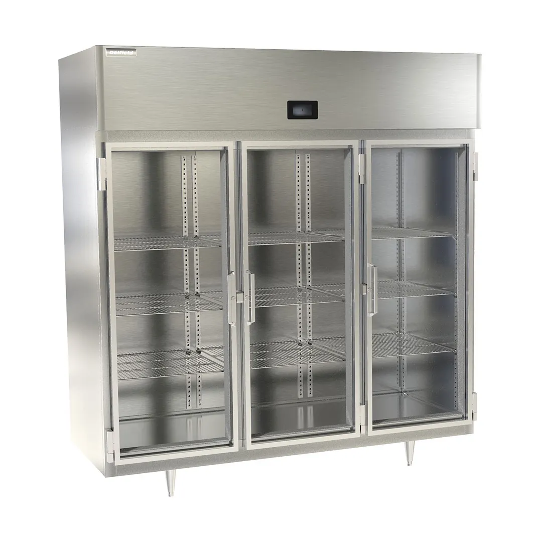 Delfield DSLR3-G Three Glass Door Reach-In Refrigerator, Top Mounted, 68.34 cu. ft.