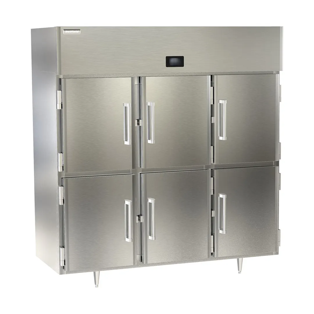Delfield DSLR3-SH 6 Half Solid Door Reach-In Refrigerator, Top Mounted, 68.34 cu. ft.