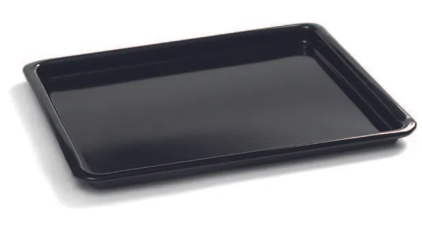 Merrychef P40C1423 E5 Vitreous Tray, for baking/roasting, black