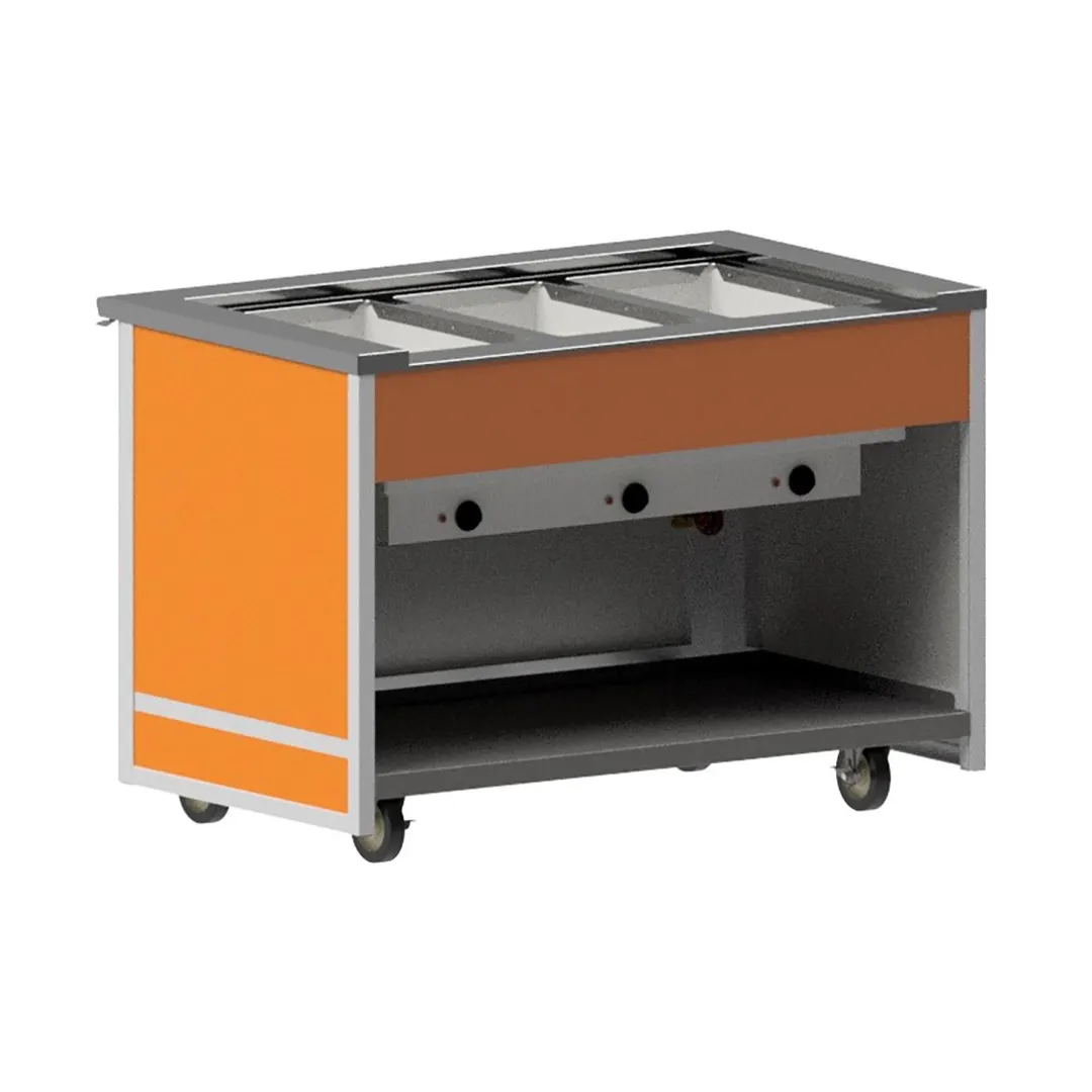 Atlas Metal BLH-3-OT 50" Hot Food Serving Counter, (3) Wells