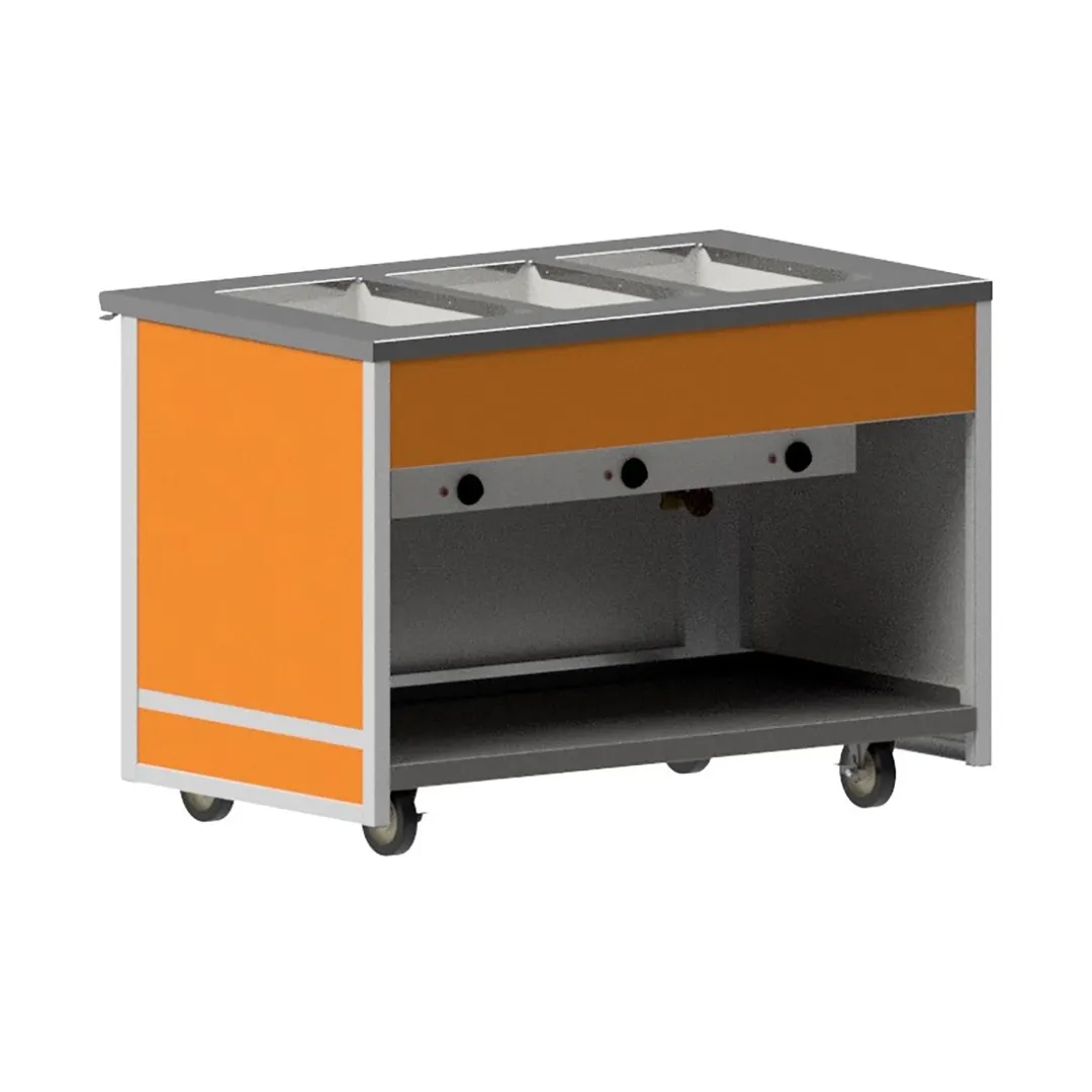 Atlas Metal BLH-6 91" Hot Food Serving Counter, (6) Wells