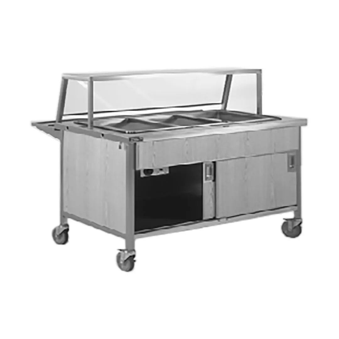Atlas Metal CAH-3 50" Hot Food Serving Counter, (3) Wells