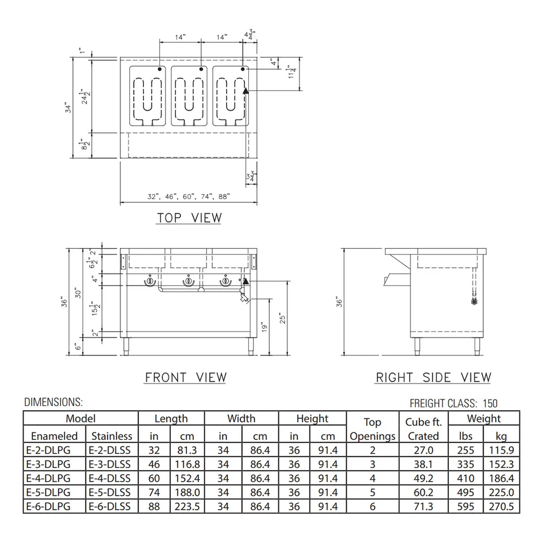 Duke E-3-DLSS 46" Thurmaduke™ Steamtable Unit