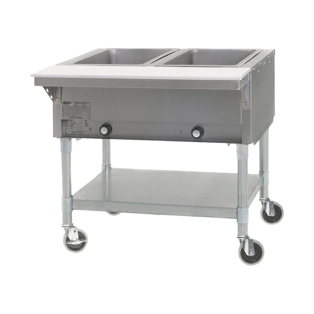 Eagle Group PDHT2-240-3 35" Portable Hot Food Table, (2) Pan Capacity