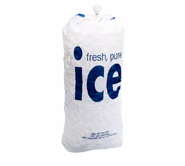 Follett 00138370 Ice Bag – 20 lb, 125 Bags/Wicket, 4 Wickets/Case, 2.25 mil Poly