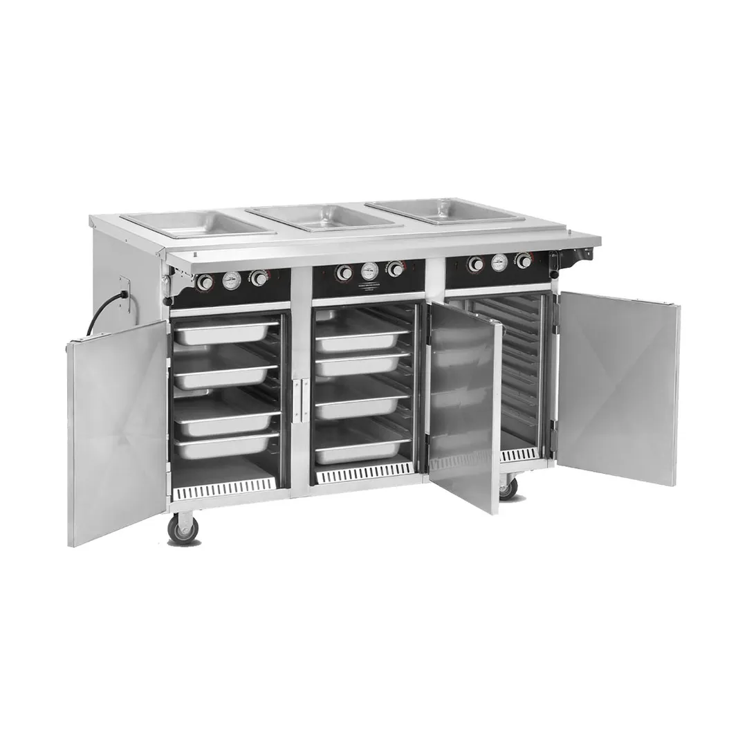 FWE HLC-3W6-7H-21-HWR 51" Tray Line Heated Serving & Holding Cabinet, (3) Wells