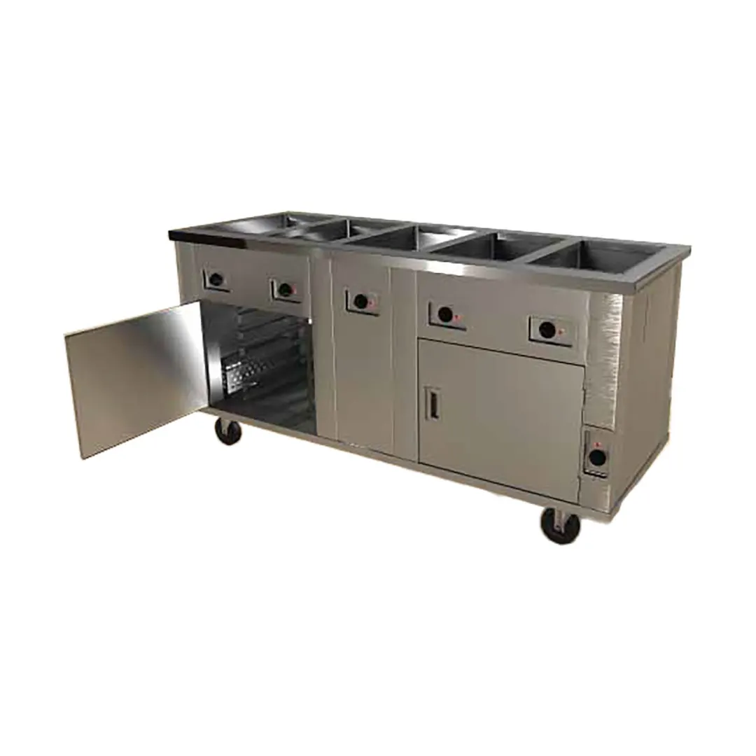 Piper Products 5-HF-HIB 74" Elite Hot Food Serving Counter, (5) Sealed Wells