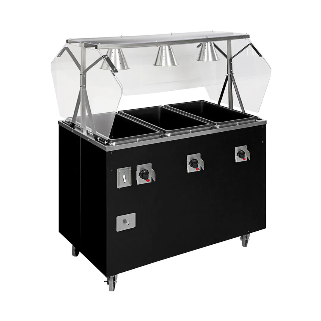 Vollrath T38711 60" 2-Series Affordable Portable™ (4) Sealed Well Hot Food Station Deluxe