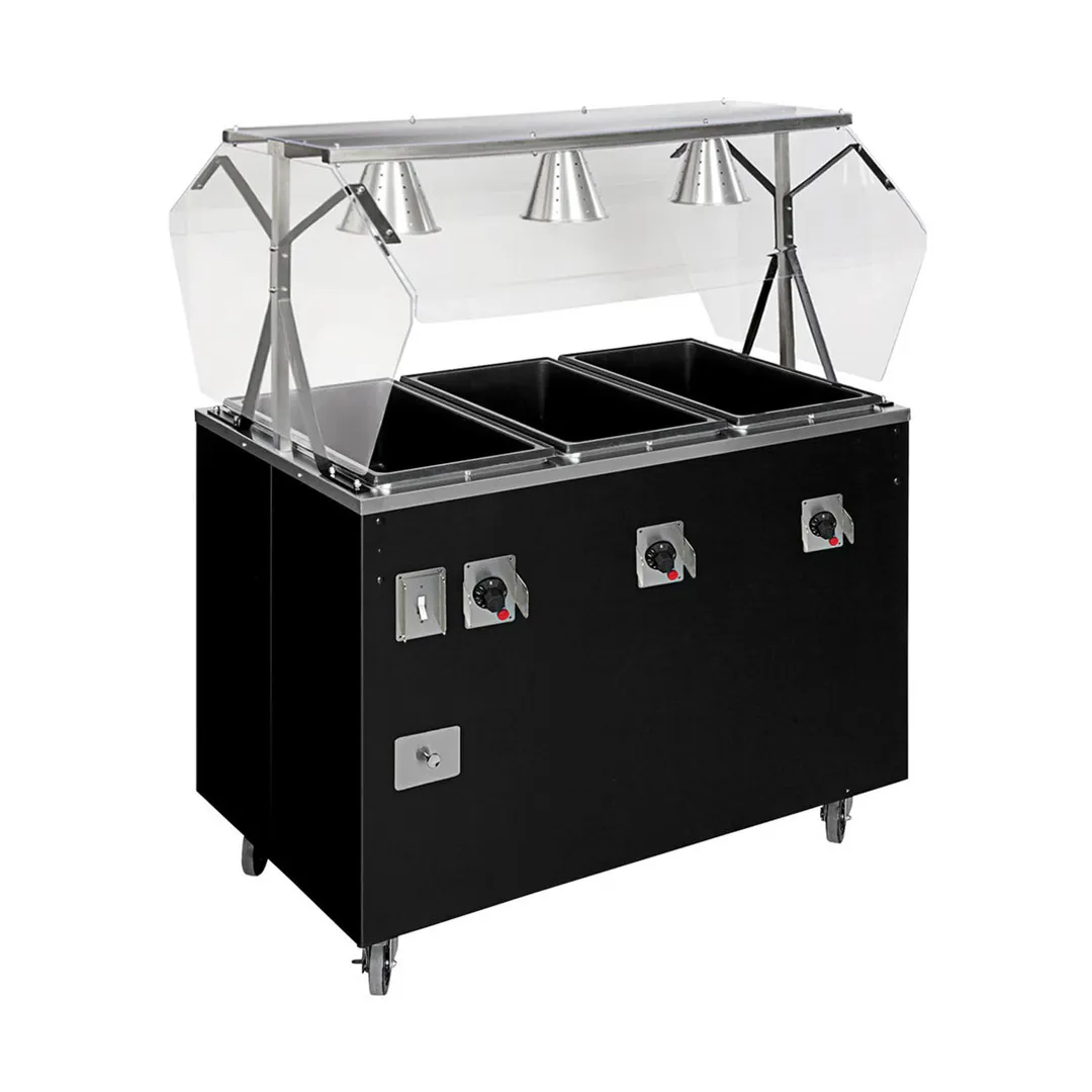 Vollrath T38712 60" 2-Series Affordable Portable™ (4) Sealed Well Hot Food Station Deluxe