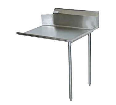 Serv-Ware CDT48R-CWP-V 48" S.Steel Clean Straight Dishtable, 16 Gauge - 11" Splash / Right Side