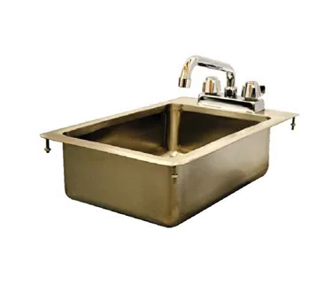 Serv-Ware DIS-1C1014-CWP-V 12" Drop-In Sink, 10"W x 14"L x 10"D Bowl / (1) Compartment
