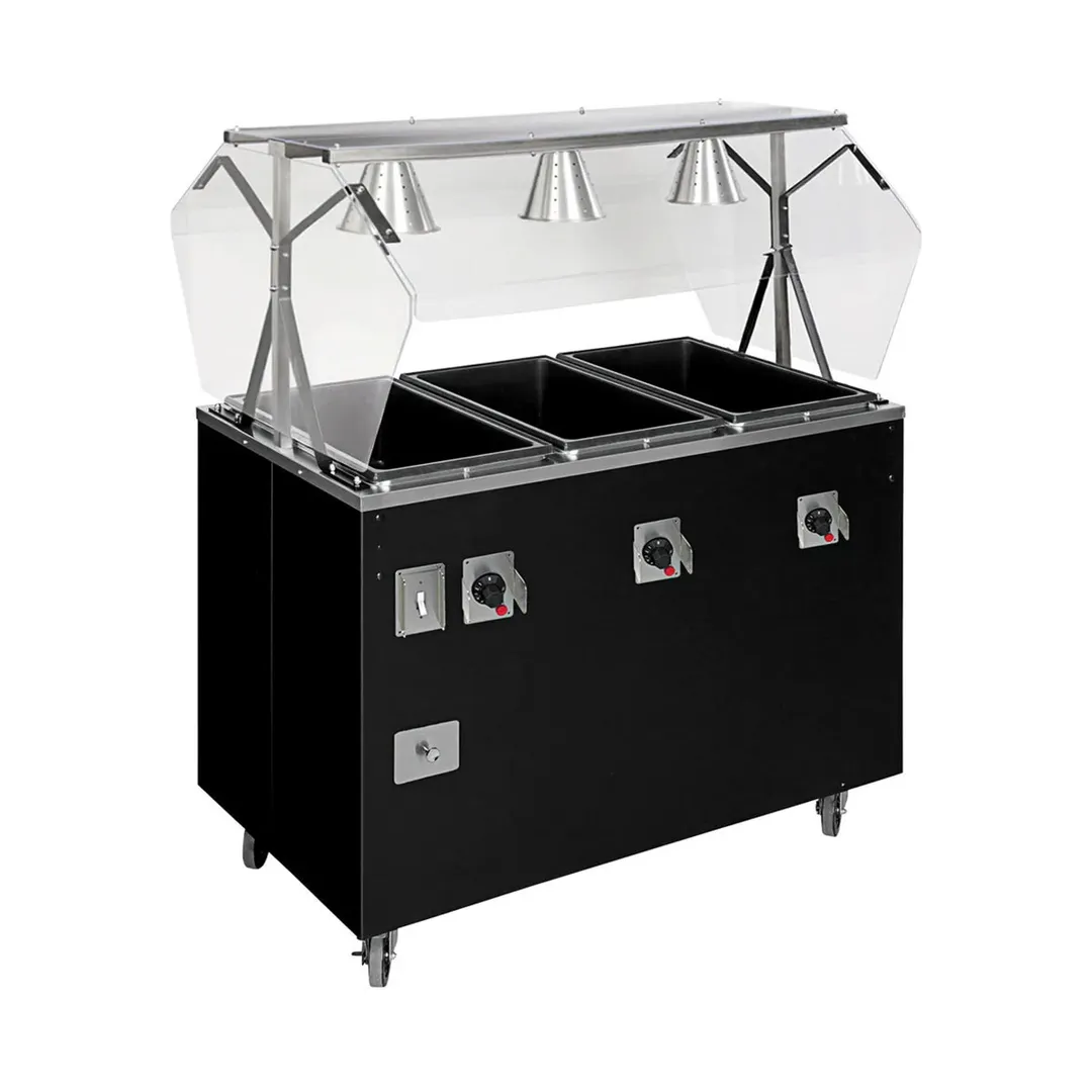 Vollrath T38710 60" 2-Series Affordable Portable™ (4) Sealed Well Hot Food Station Deluxe
