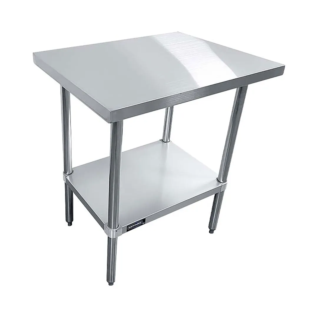 Sapphire Manufacturing SMTE-1430G 30" Open Base Work Table with Undershelf - Without Backsplash