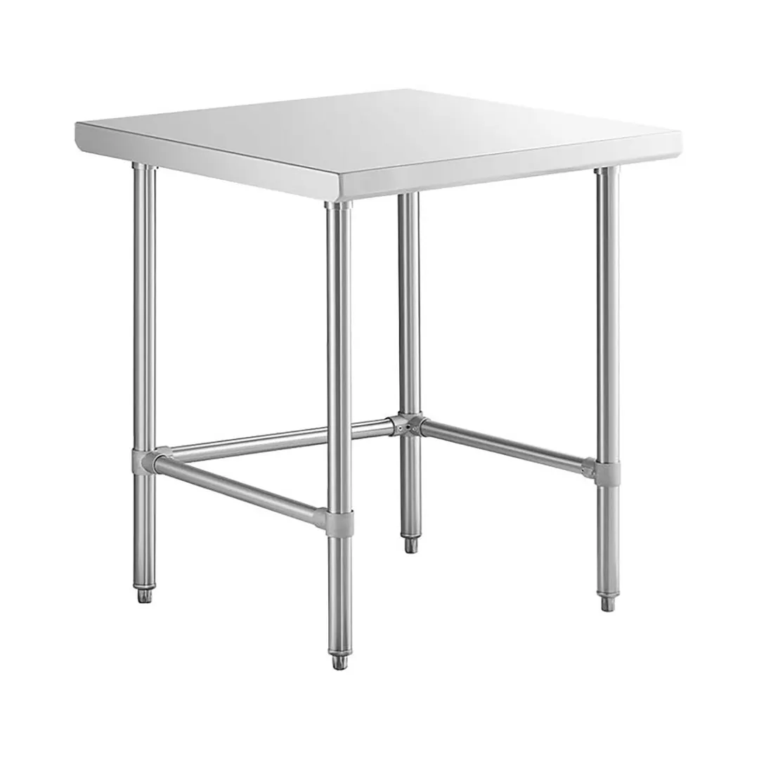 Sapphire Manufacturing SMTEO-1430S 30" Open Base Work Table with Side & Rear Crossrails - Flat Top