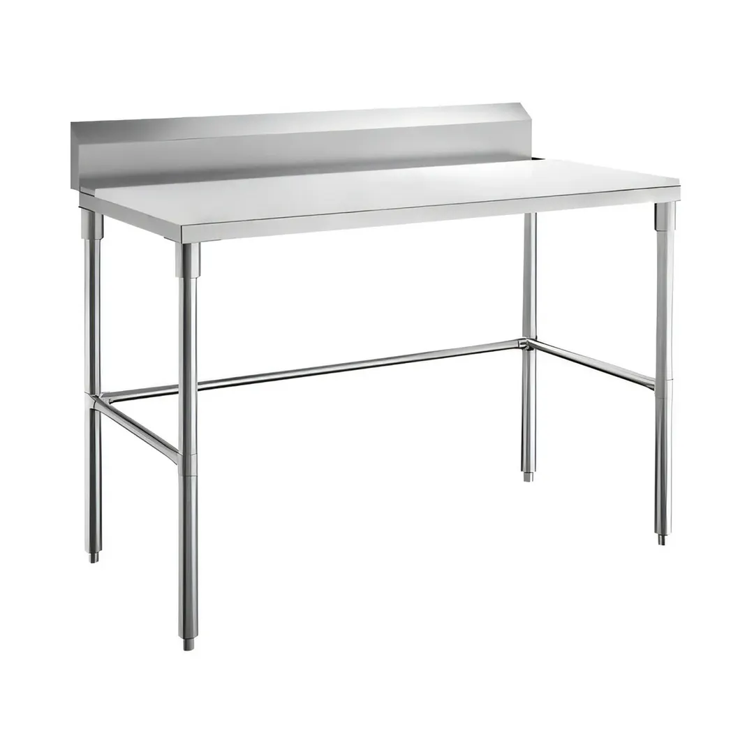 Sapphire Manufacturing SMTEOB-3030S 30" Open Base Work Table w/ Side & Rear Crossrails - 5" B.splash