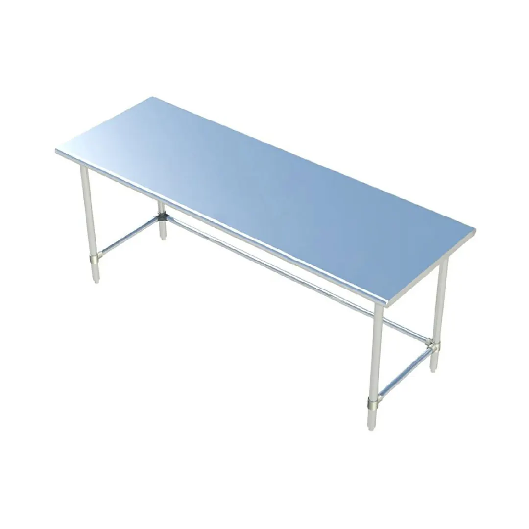 Sapphire Manufacturing SMTO-1430S 30" Open Base Work Table with Side & Rear Crossrails - Flat Top