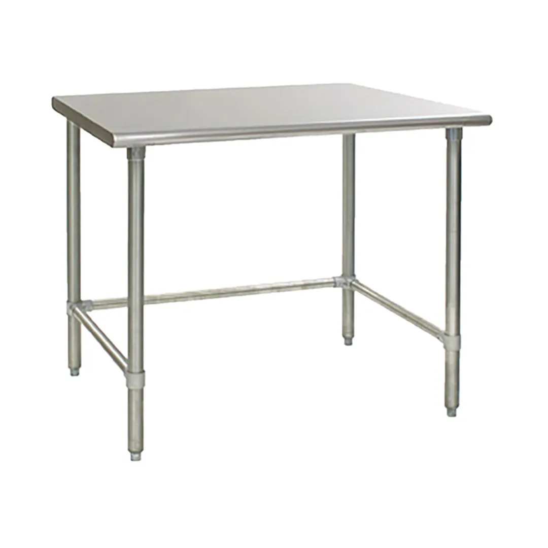 Sapphire Manufacturing SMTO-2430G 30" Open Base Work Table with Side & Rear Crossrails - Flat Top
