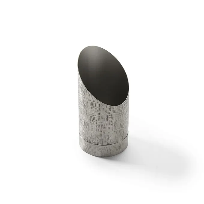American Metalcraft SRES5 Spoon Rest - 4-3/4" Diameter Round Etched Stainless Steel, Dishwasher Safe
