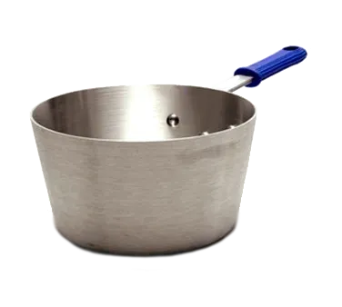 Vollrath 434512 5.5-Quart Tapered Sauce Pan, 10.13" Aluminum, Riveted Handle, NSF, Made In USA