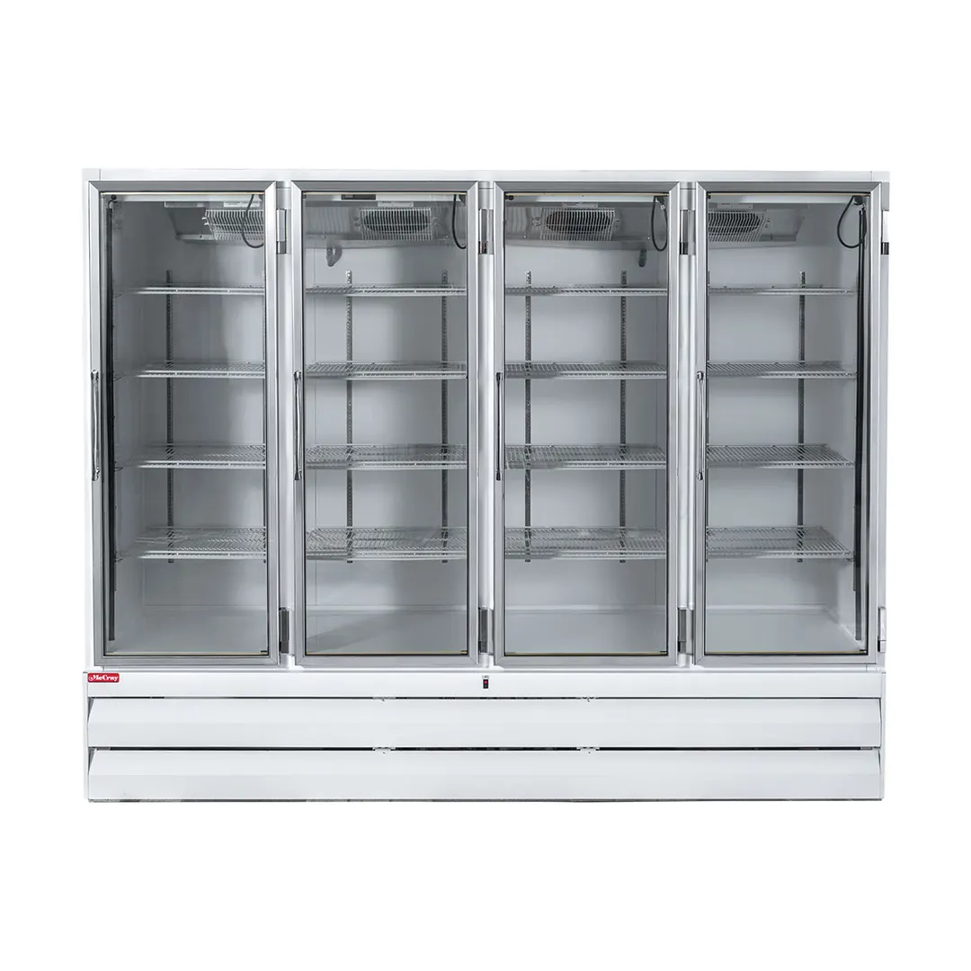 Howard-McCray GF102BM-FF 103" 4 Glass Door Freezer Merchandiser in White, 102 cu. ft.