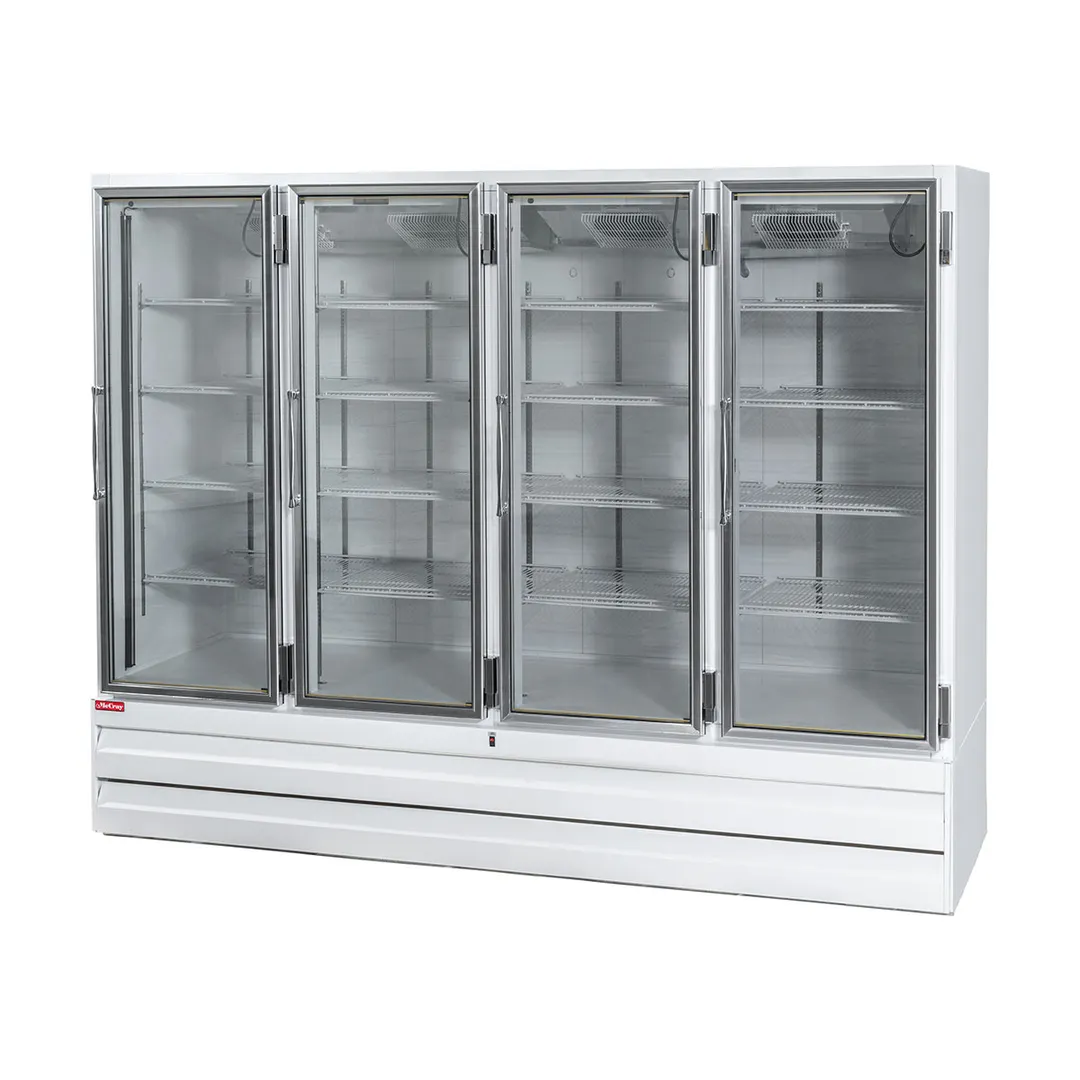 Howard-McCray GF102BM-FF 103" 4 Glass Door Freezer Merchandiser in White, 102 cu. ft.