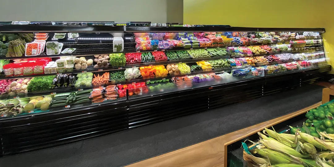 Howard-McCray R-OP35E-12S-B-LED 147" Remote Refrigerated Produce Display Case, Black