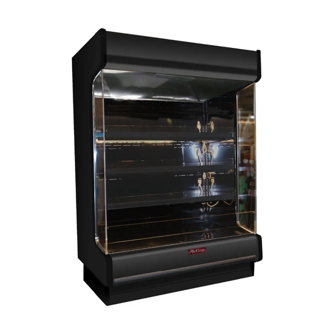 Howard-McCray R-OP35E-4-LB-B 51" Vertical Packaged Meats Low-Base Open Merhandiser in Black, Remote