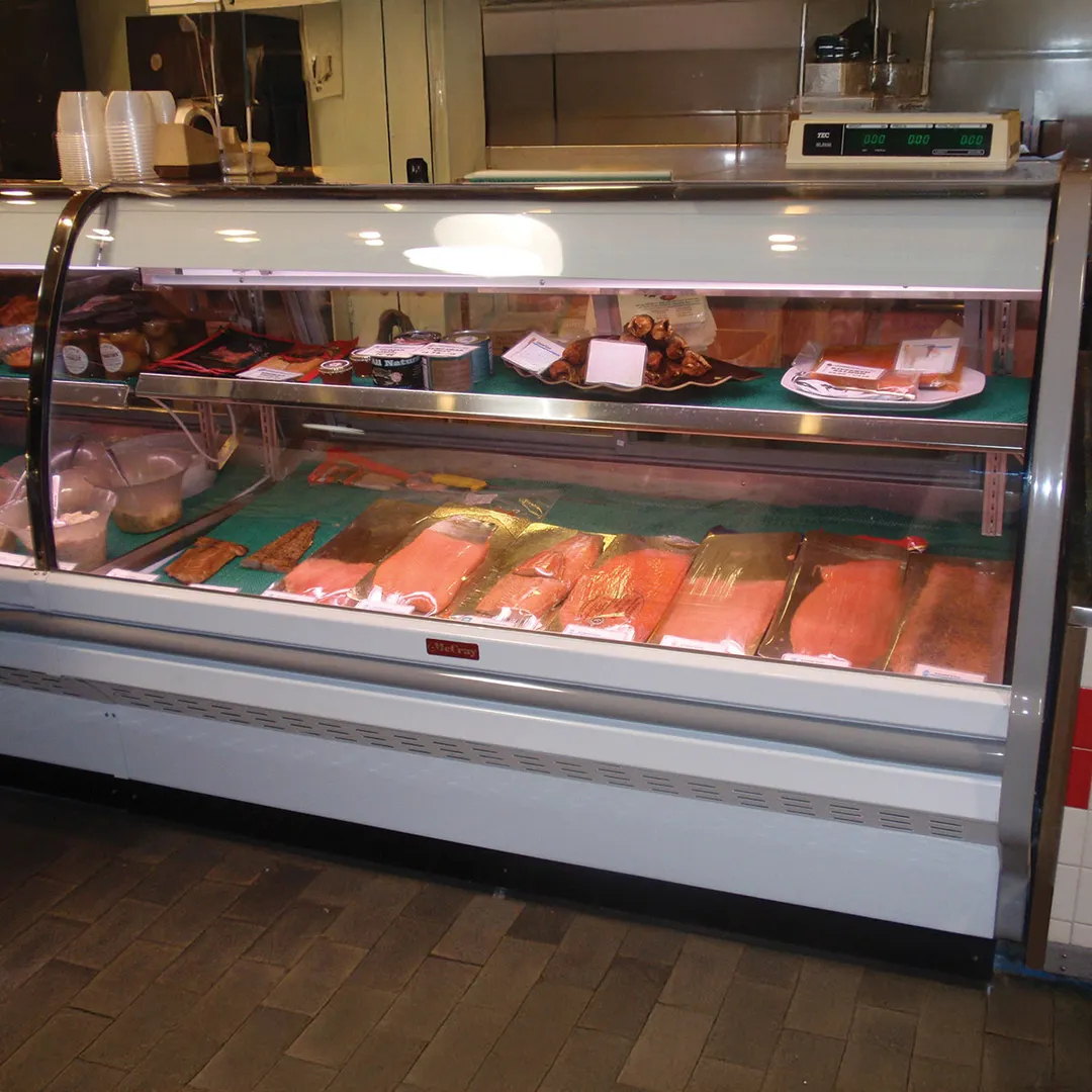 Howard-McCray SC-CDS32E-6C-LED 74" Curved Refrigerated Deli Display Case