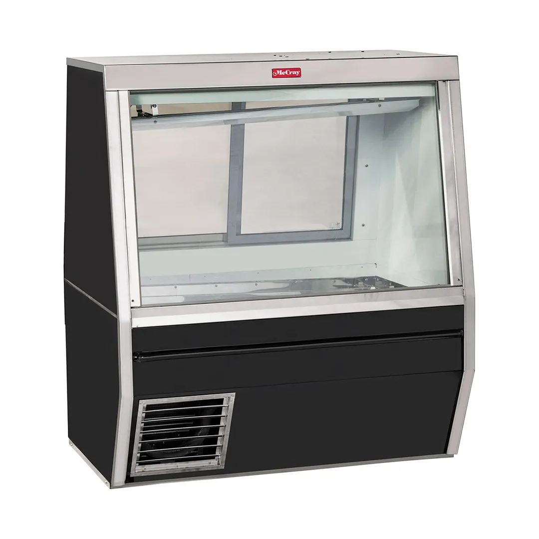 Howard-McCray SC-CFS34N-4-BE-LED 48" Flat Refrigerated Seafood Display Case, Black