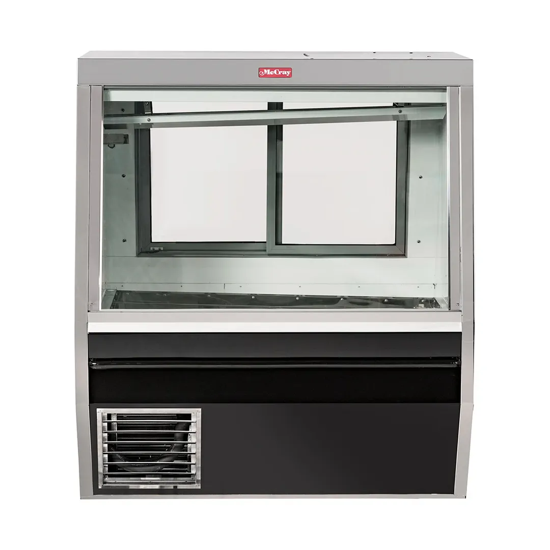 Howard-McCray SC-CFS34N-4-BE-LED 48" Flat Refrigerated Seafood Display Case, Black