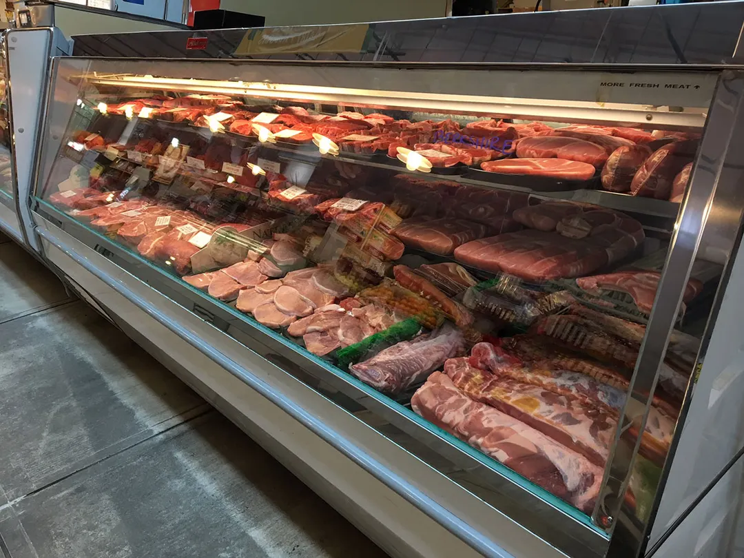 Howard-McCray SC-CMS40E-10-LED 125" Single Duty Flat Refrigerated Meat Display Case