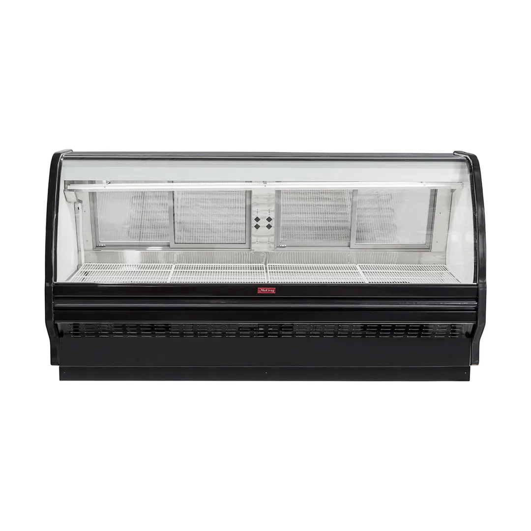 Howard-McCray SC-CMS40E-6C-BE-LED 76" Single Duty Curved Refrigerated Meat Display Case