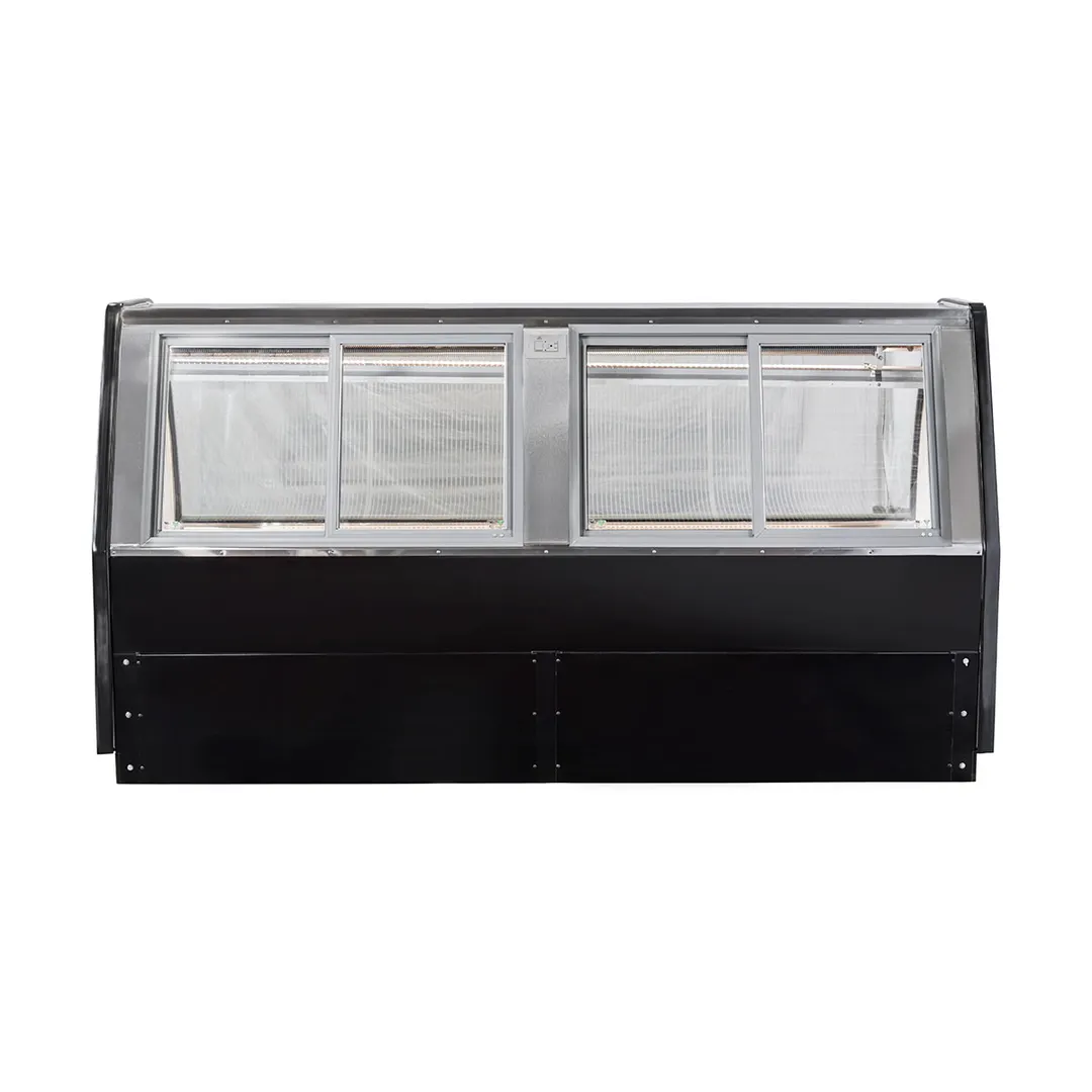 Howard-McCray SC-CMS40E-6C-BE-LED 76" Single Duty Curved Refrigerated Meat Display Case