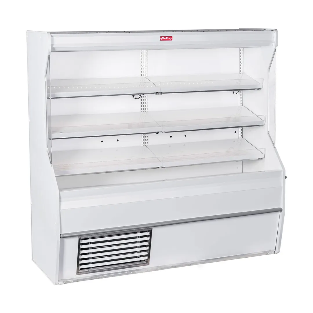 Howard-McCray SC-M32E-4-LED 50'' Vertical Meat Open Air Merchandiser in White, Self-Contained