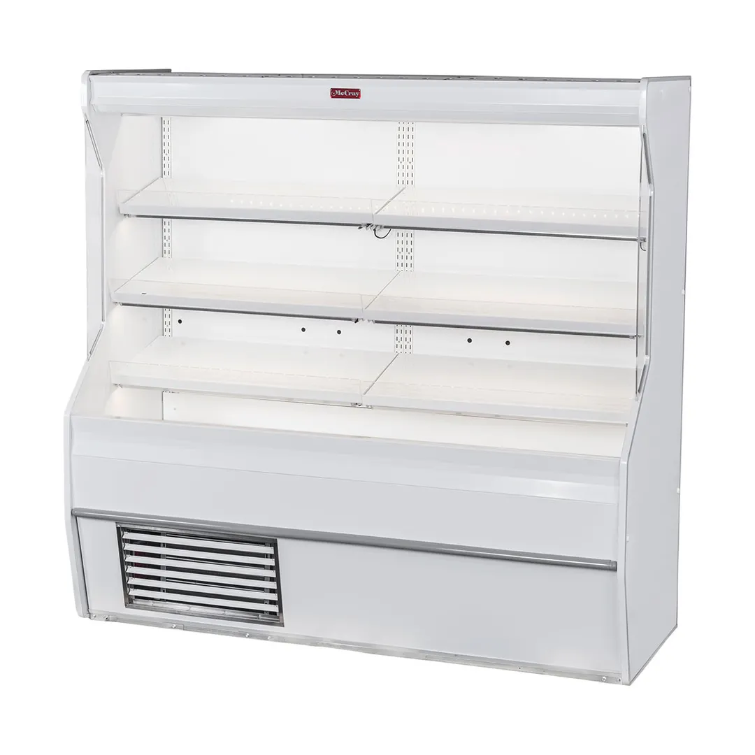 Howard-McCray SC-M32E-4-LED 50'' Vertical Meat Open Air Merchandiser in White, Self-Contained