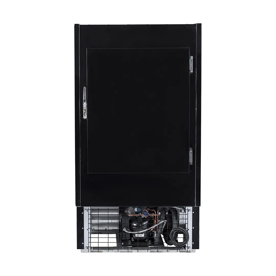 Howard-McCray SC-OD30E-3-SW-B 39" Vertical Multi-Purpose Open Merchandiser in Black, Self-Contained
