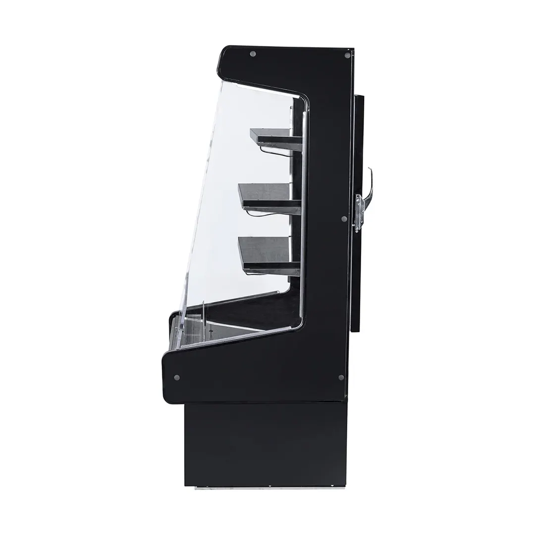 Howard-McCray SC-OD30E-4-SW-B 51" Horizontal Multi-Purpose Open Merchandiser in Black, Self-Contained