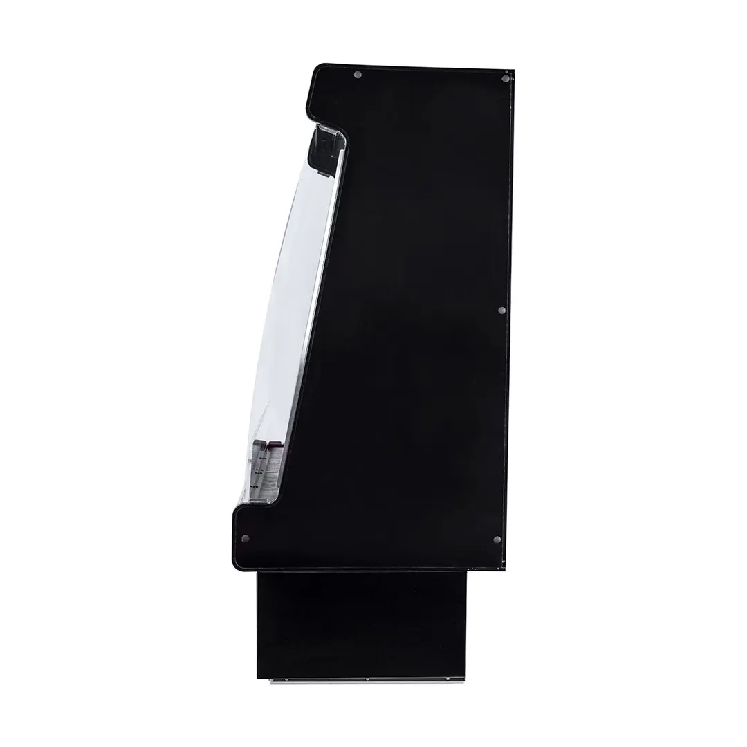 Howard-McCray SC-OD35E-4S-B-LED 51'' Vertical Dairy Open Merchandiser in Black, Self-Contained