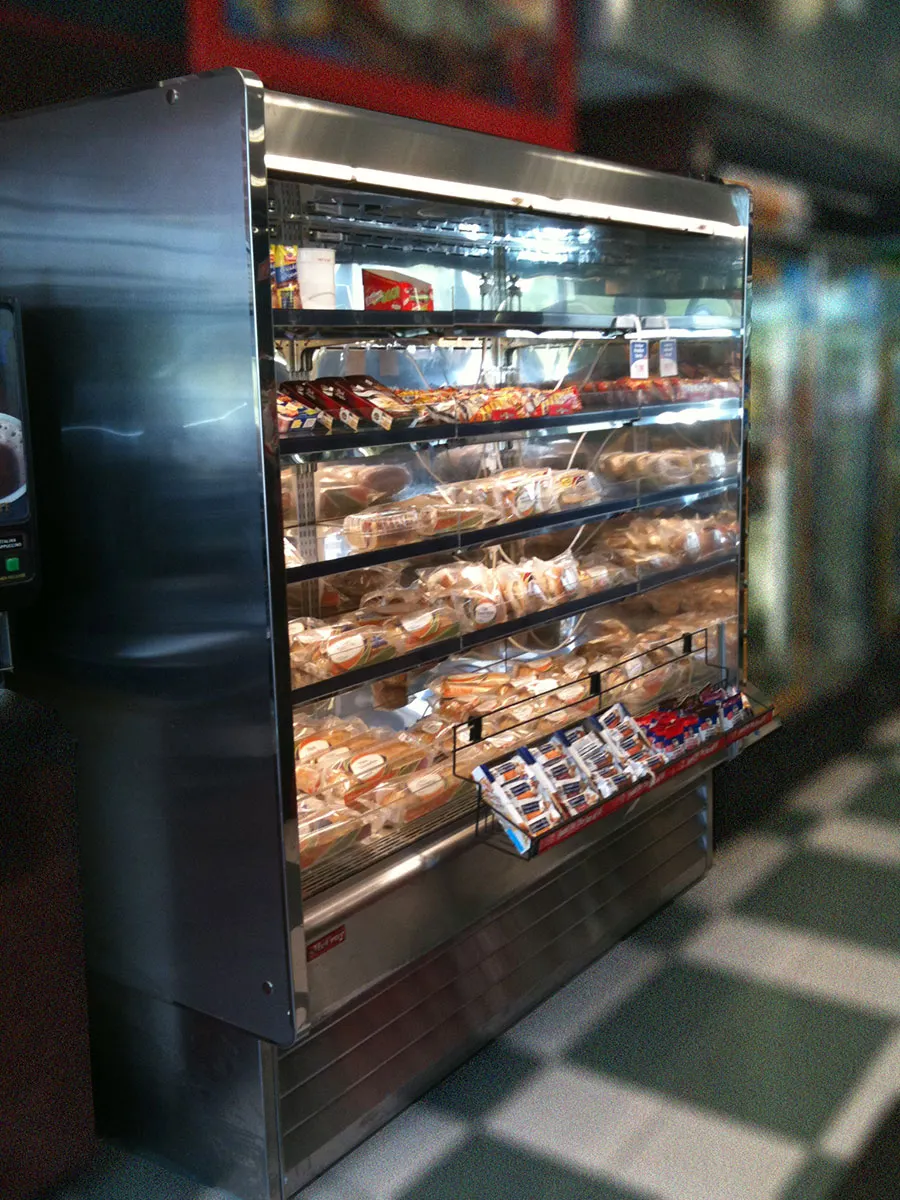 Howard-McCray SC-OD35E-8-S-LED 99" Dairy Open Air Merchandiser, Stainless Steel, Self-Contained