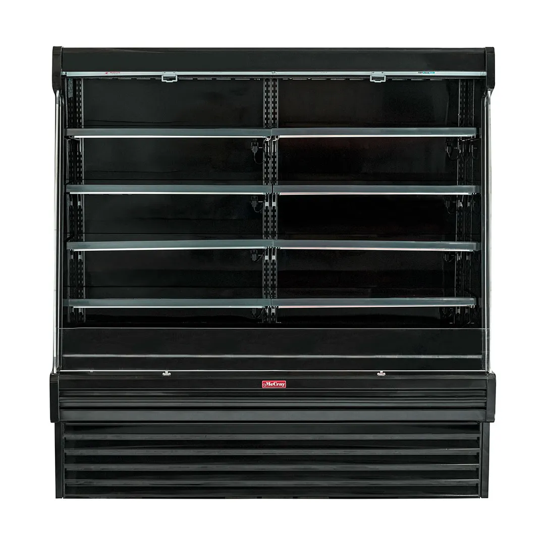 Howard-McCray SC-OD35E-8S-B-LED 99" Refrigerated Dairy Open Air Merchandiser in Black