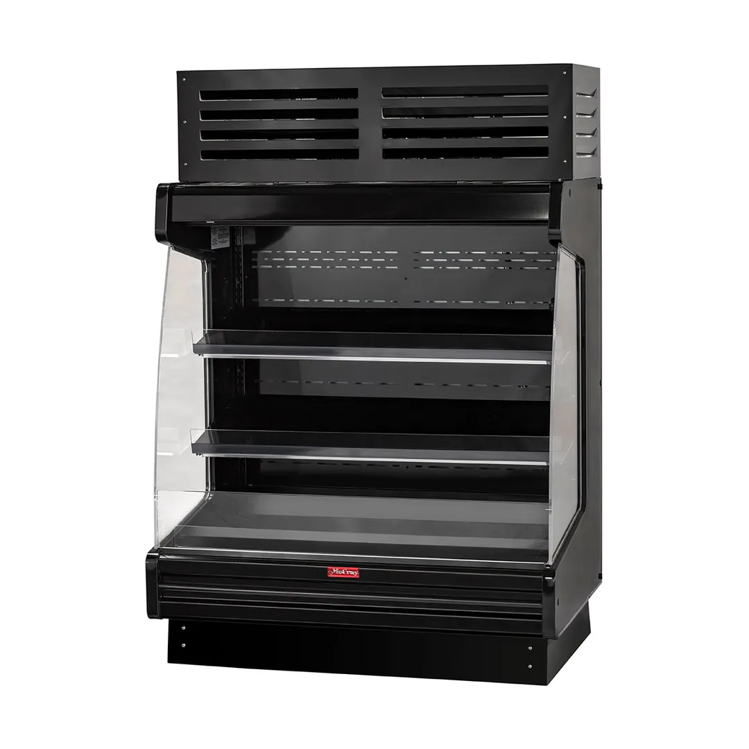 Howard McCray SC-OP35E-4L-LB-B 51" Produce Low-Base Open Merchandiser in Black, Self-Contained